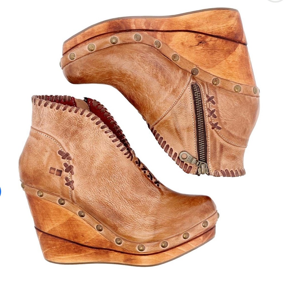 Bed Stu Marina wedge worn once! EUC!!